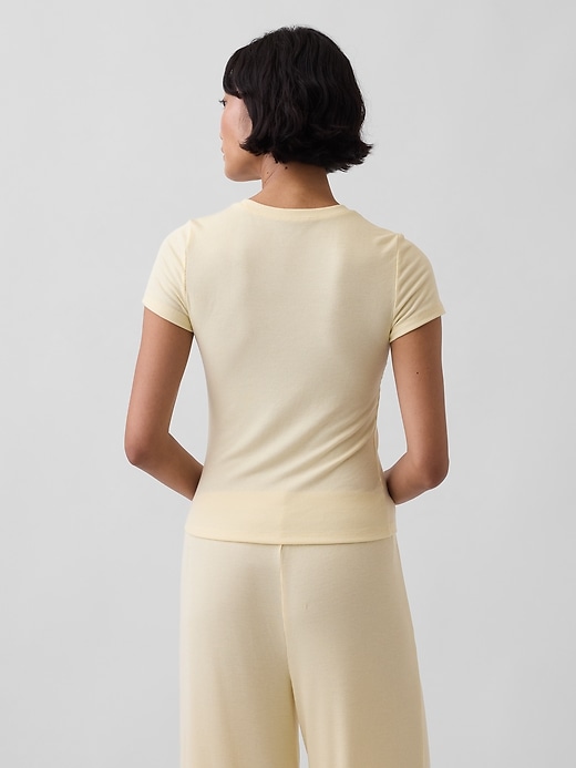 Image number 3 showing, Mini Rib PJ T-Shirt