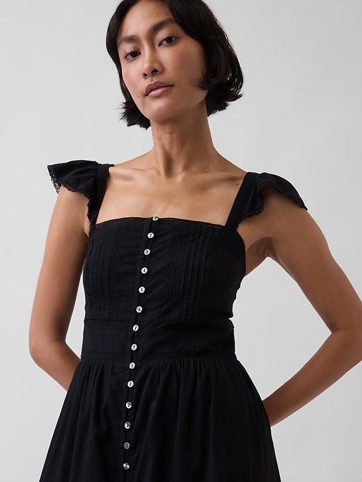 Image number 4 showing, Lace Ruffle Voile Maxi Dress