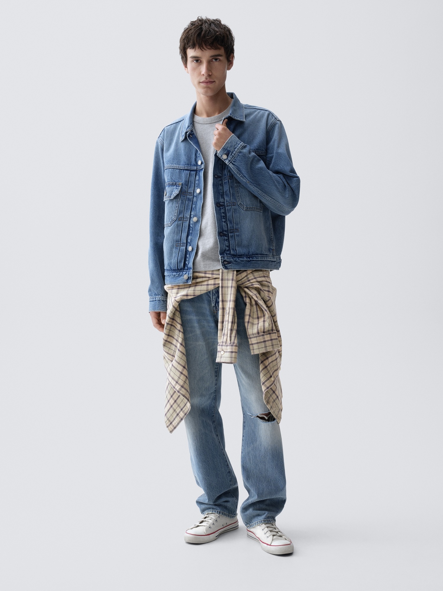 Мужские куртки Gap Relaxed Icon Denim Jacket — фото 6