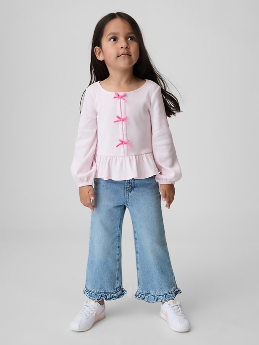 Image number 1 showing, Baby & Toddler Ruffle-Hem Stride Jeans