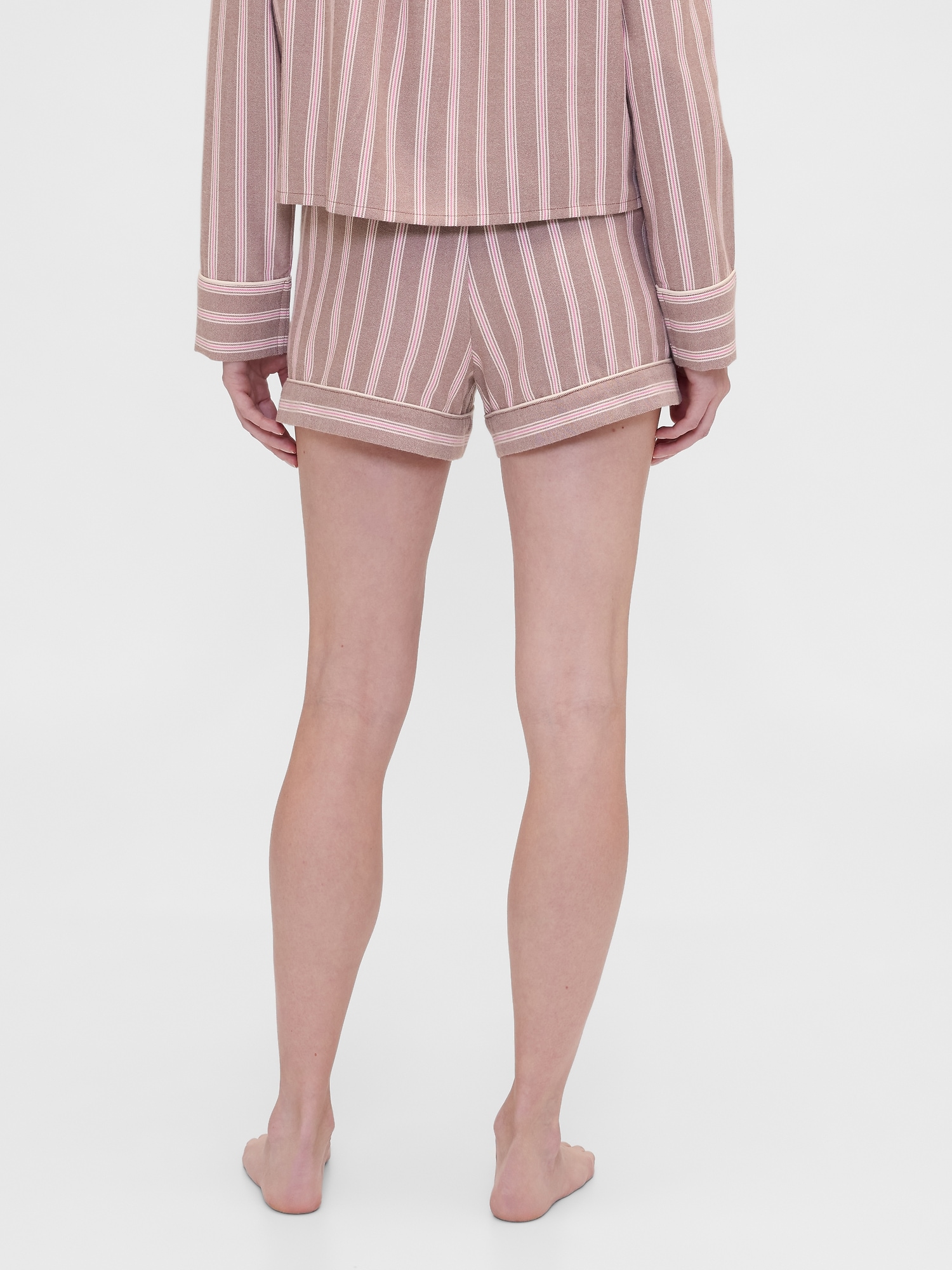 Gap × Summer Fridays Flannel Stripe PJ Boxer Shorts