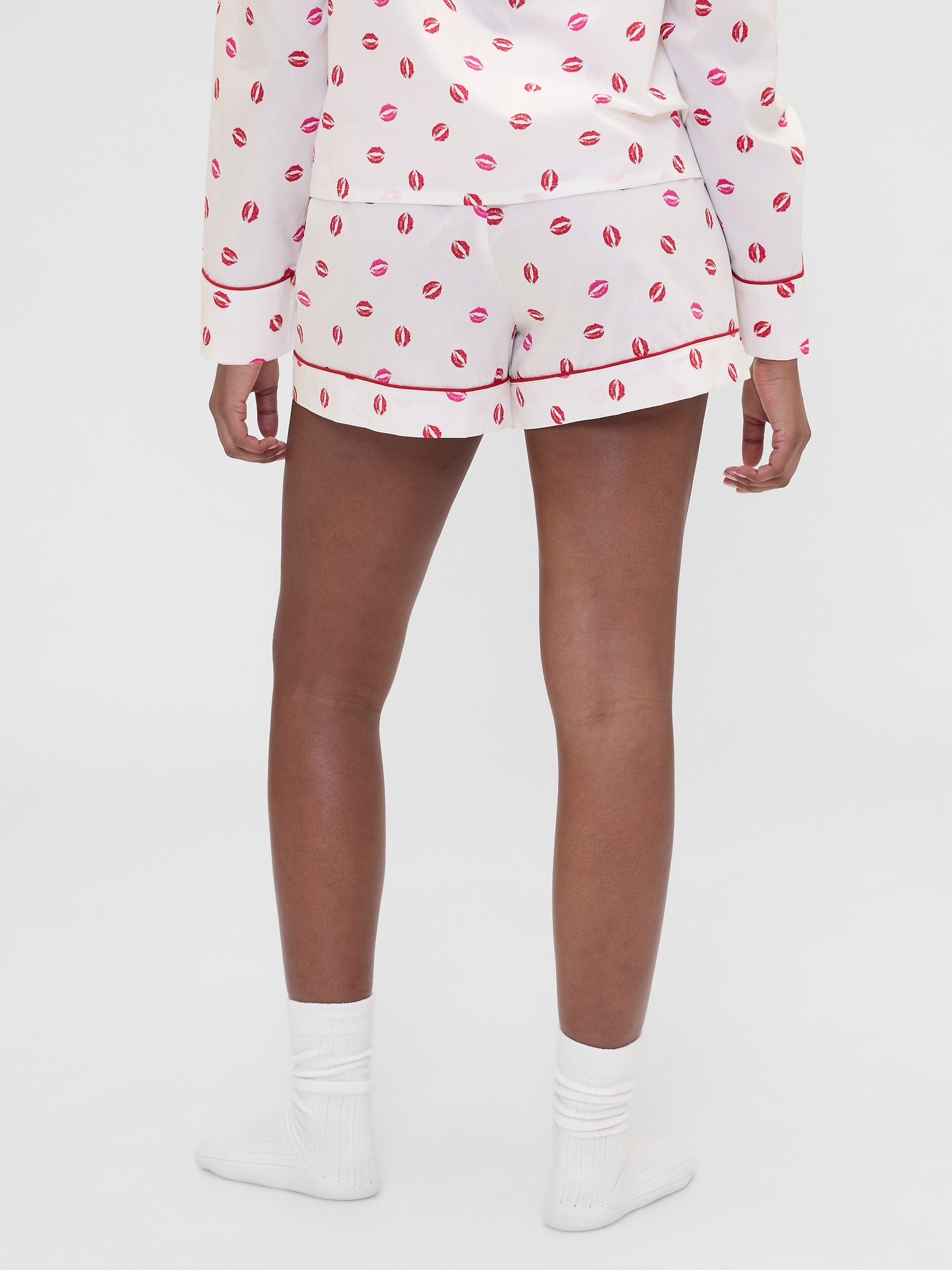 Gap × Summer Fridays Poplin Kiss PJ Boxer Shorts