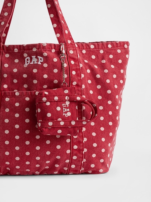 Image number 3 showing, Logo Tote Keychain Charm