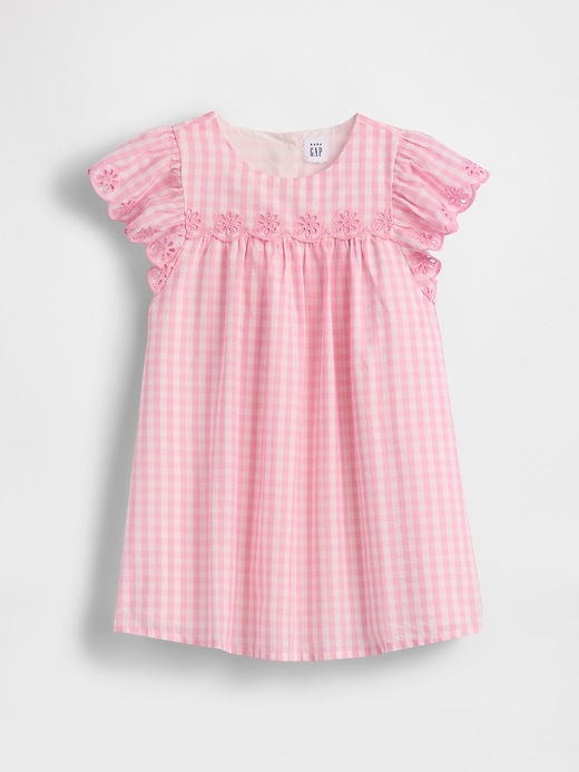 Image number 2 showing, Baby & Toddler Eyelet Gingham Dress