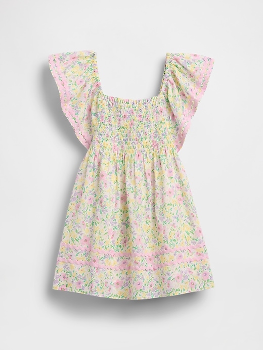 Image number 2 showing, Baby & Toddler Smocked Flutter-Sleeve Dress