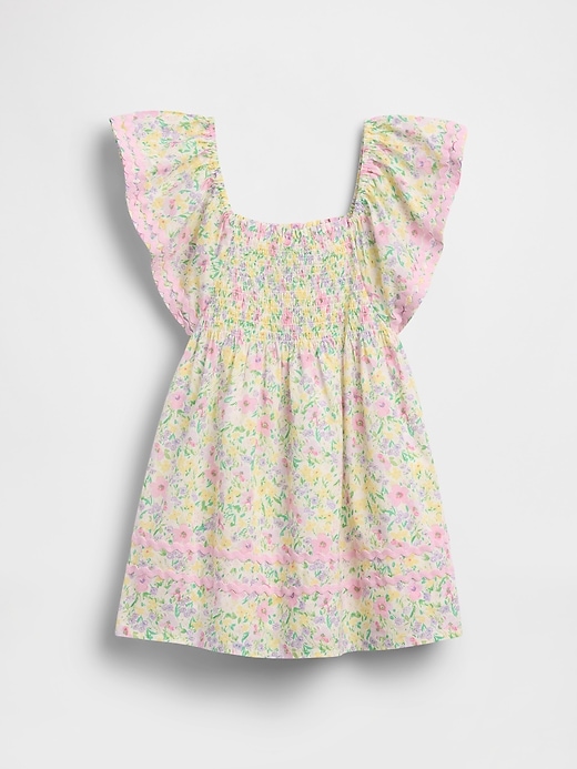 Image number 3 showing, Baby & Toddler Smocked Flutter-Sleeve Dress