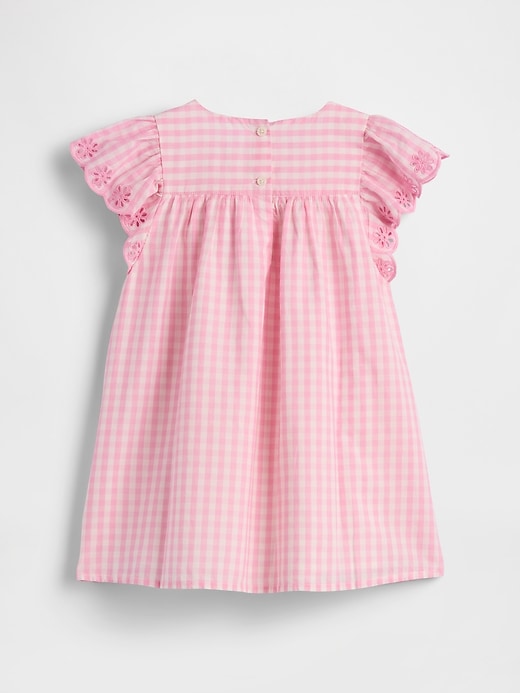 Image number 3 showing, Baby & Toddler Eyelet Gingham Dress