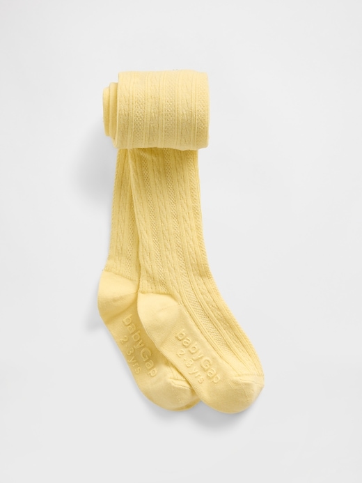 Image number 1 showing, Baby & Toddler Cable-Knit Tights