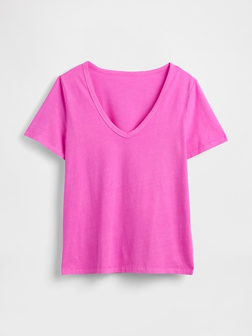 Image number 5 showing, Organic Cotton VintageSoft V-Neck T-Shirt