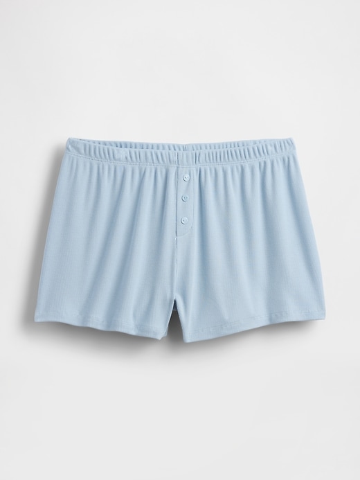 Image number 6 showing, Mini Rib Relaxed PJ Shorts