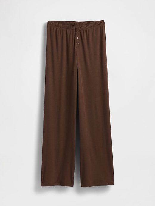 Image number 6 showing, Mini Rib Wide-Leg PJ Pants
