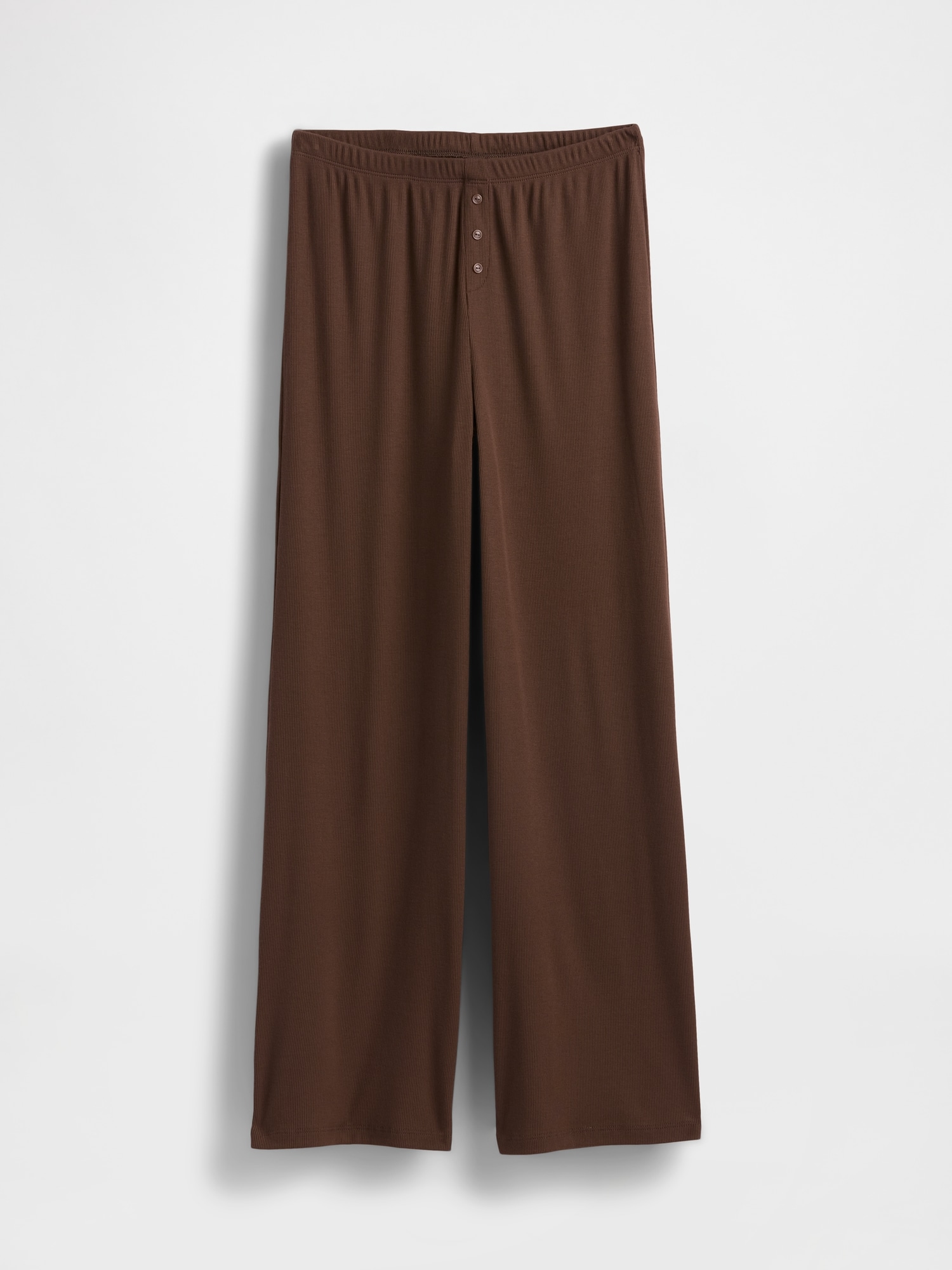 Mini Rib Wide-Leg PJ Pants