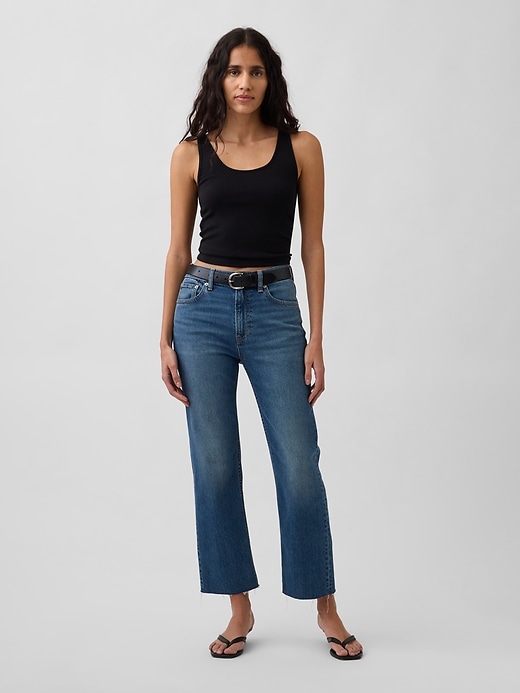 Image number 1 showing, High Rise ’90s Slim Straight Crop Jeans