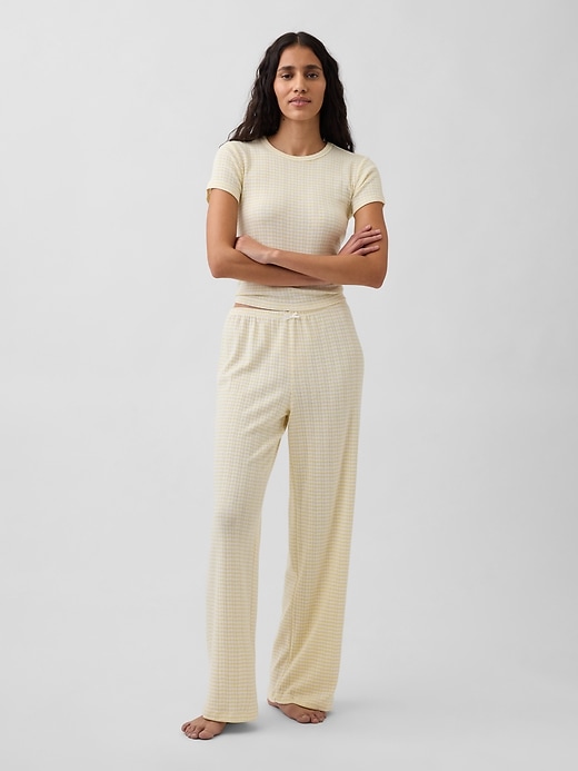 Image number 1 showing, Pointelle PJ Pants