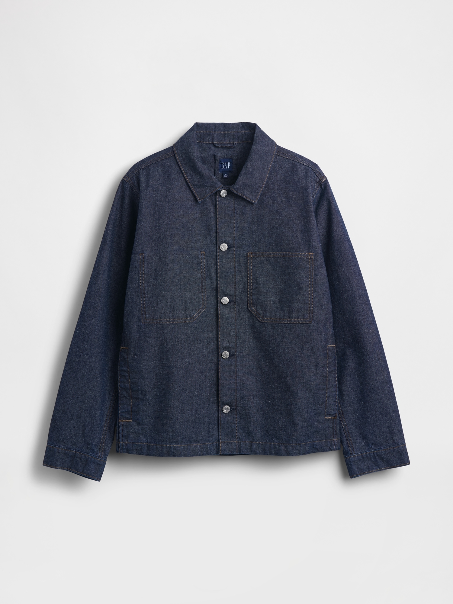 Canvas Denim Relaxed Shirt Jacket