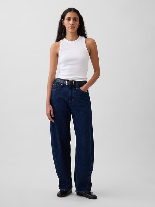 Image number 2 showing, Heavyweight Rib Halter Tank Top