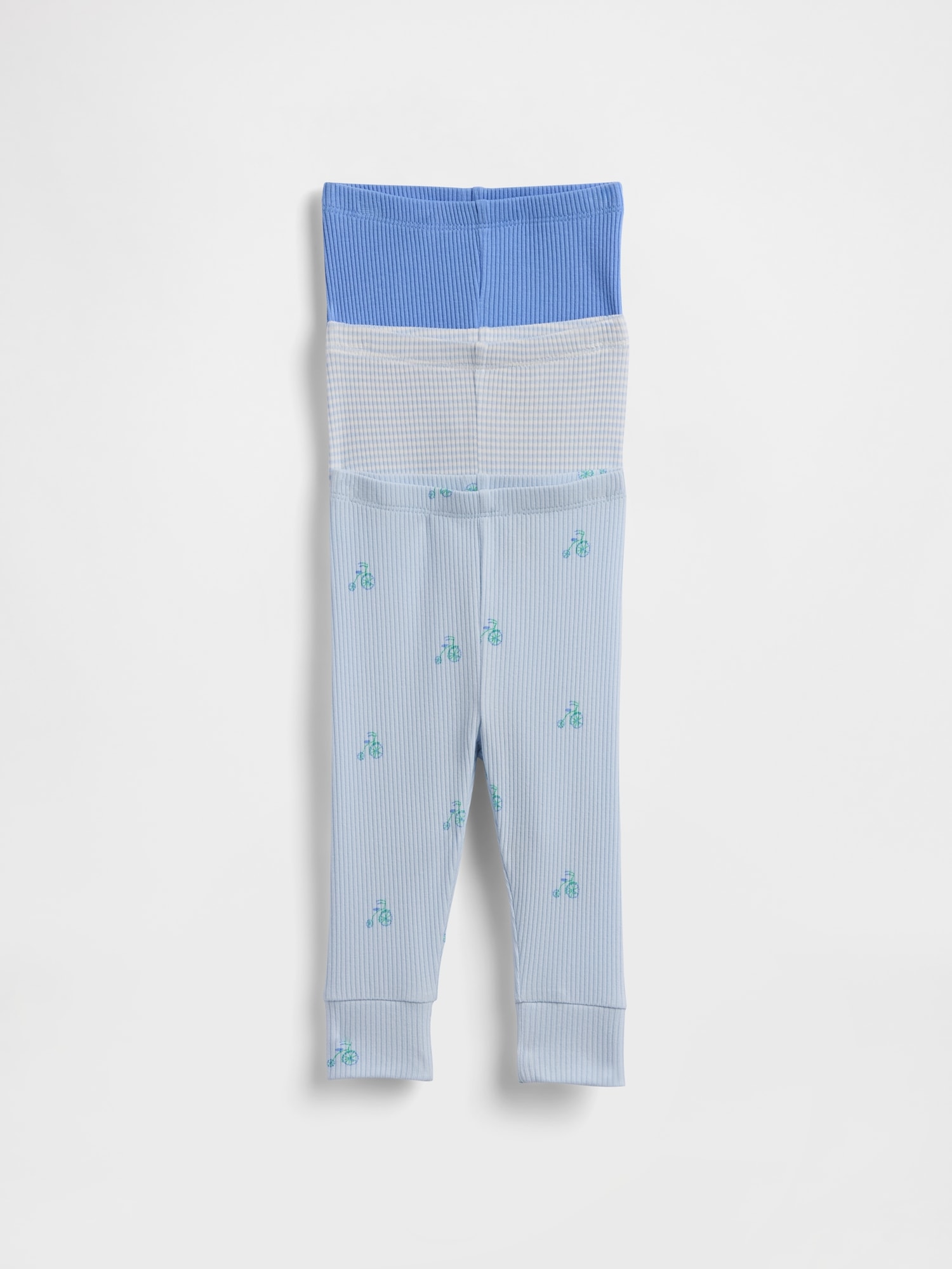 Baby First Favorites TinyRib Pull-On Pants (3-Pack)