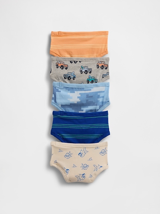 Image number 2 showing, Toddler Organic Stretch Cotton Briefs (5-Pack)