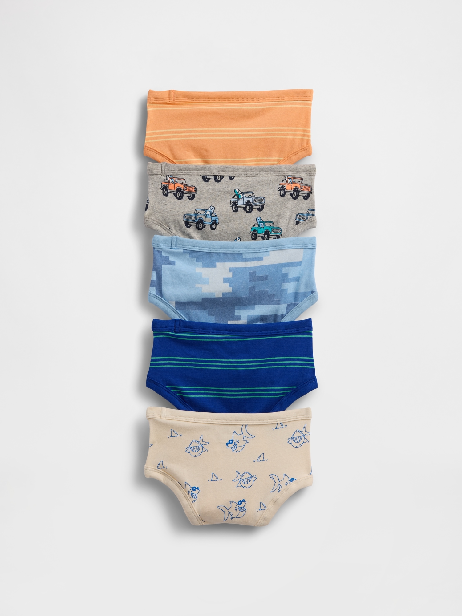Toddler Organic Stretch Cotton Briefs (5-Pack)