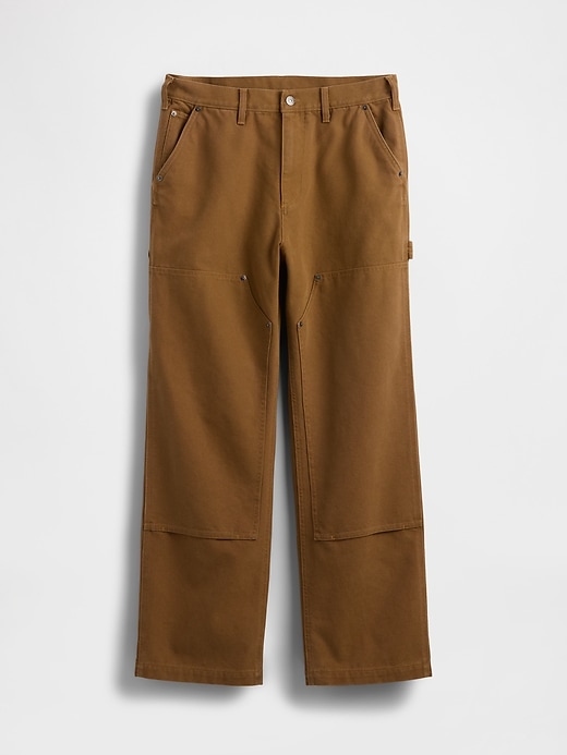 Image number 6 showing, '90s Loose Canvas Double-Knee Carpenter Pants