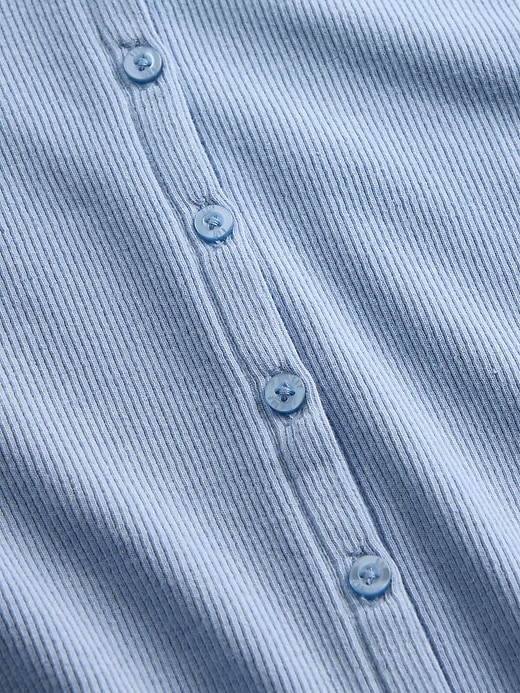 Image number 4 showing, Modern Rib Button-Front Crew T-Shirt