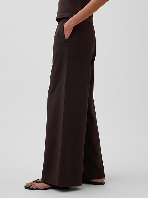 Image number 3 showing, Heavyweight Easy Wide-Leg Pants