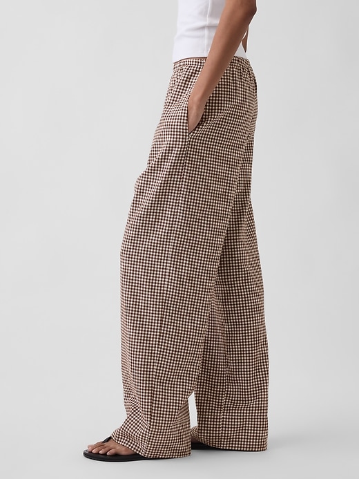 Image number 3 showing, Linen-Blend Relaxed Wide-Leg Pants
