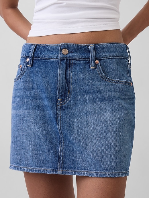 Image number 4 showing, Denim Mini Skirt
