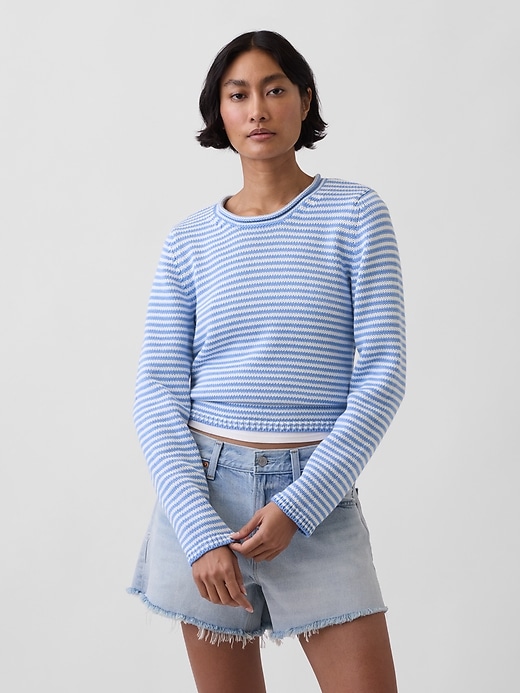 Image number 1 showing, 100% Cotton Rollneck Sweater