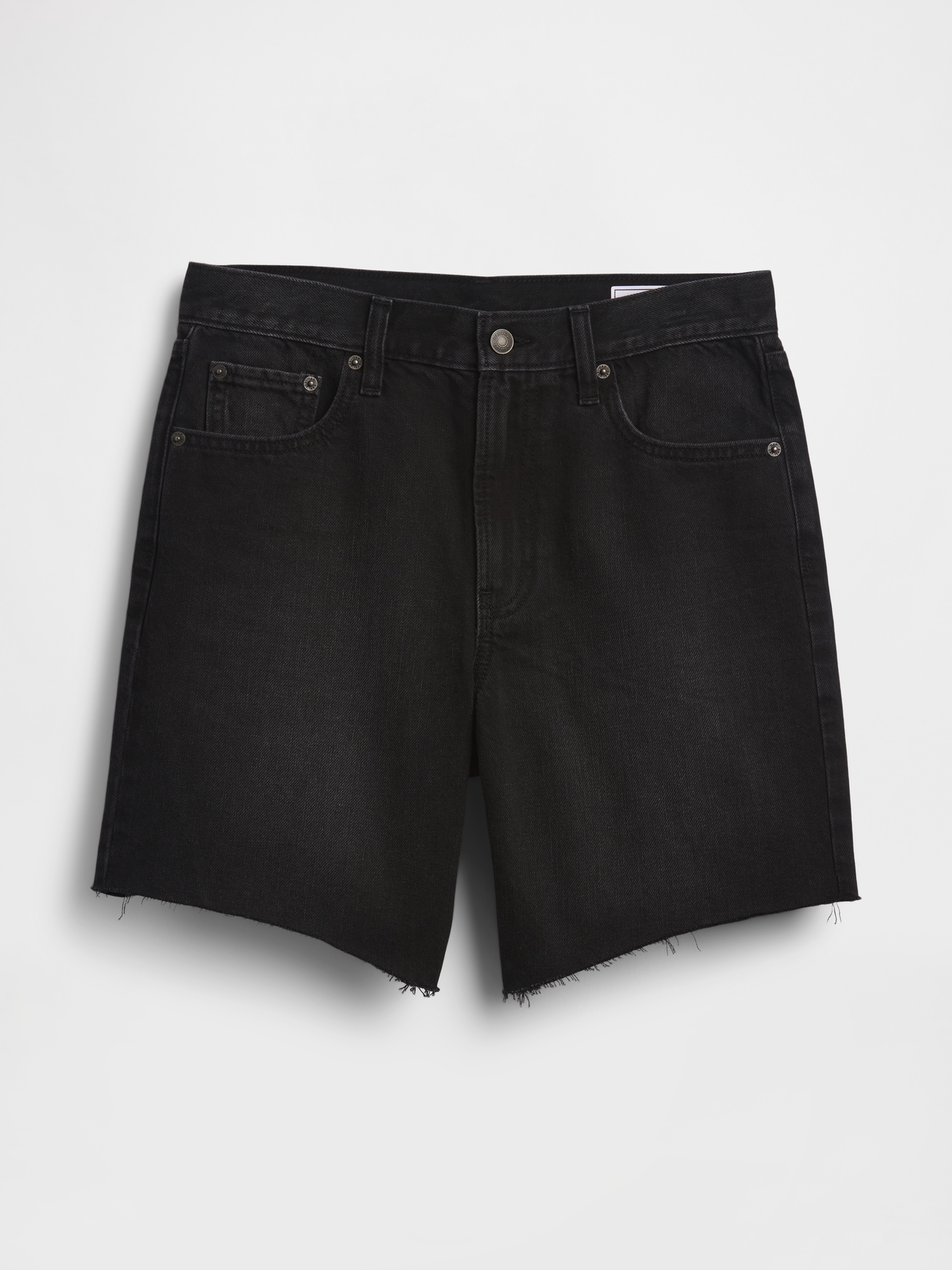 Mid Rise Loose Bermuda Shorts