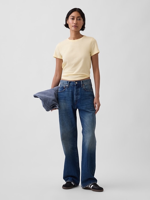 Image number 2 showing, Cotton Jersey Shrunken T-Shirt