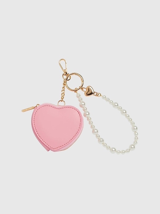 Image number 1 showing, Shiraleah Heart Pouch Bag Charm/Key Ring