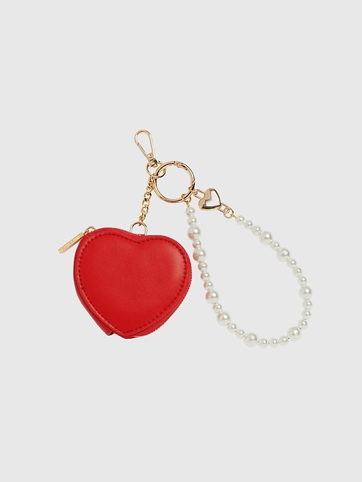 Image number 1 showing, Shiraleah Heart Pouch Bag Charm/Key Ring