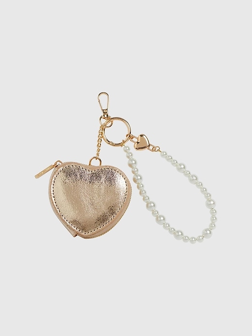 Image number 1 showing, Shiraleah Heart Pouch Bag Charm/Key Ring