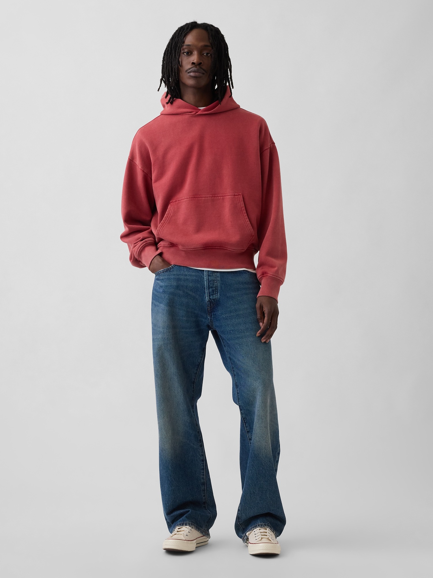 Мужские худи Gap Adult Heavyweight Oversized — фото 2