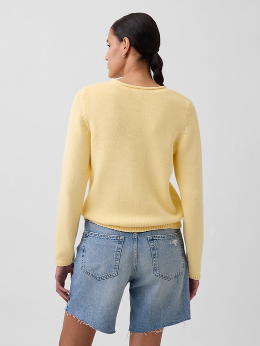 Image number 3 showing, 100% Cotton Rollneck Sweater