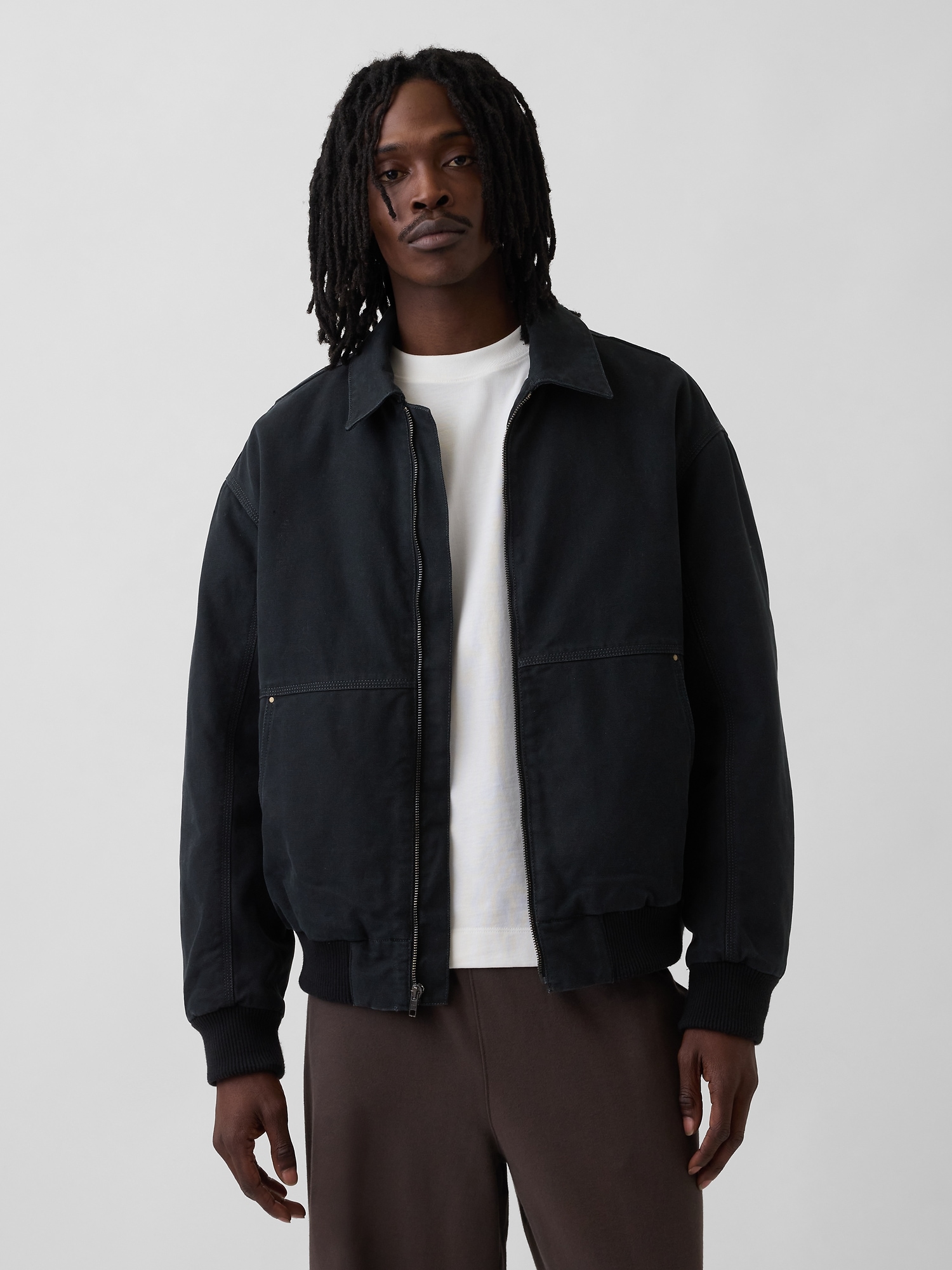 Canvas Bomber Jacket
