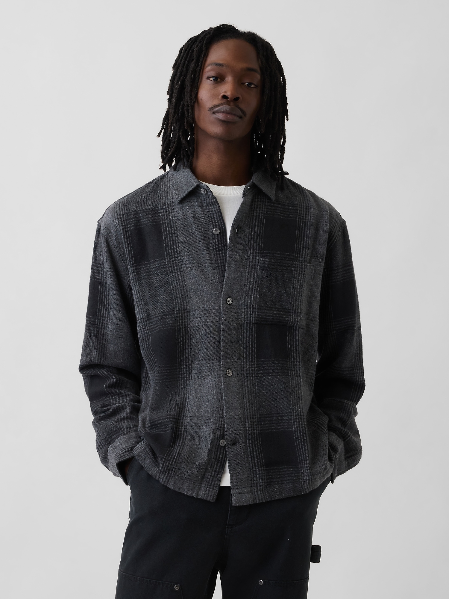 Relaxed Flannel Shirt