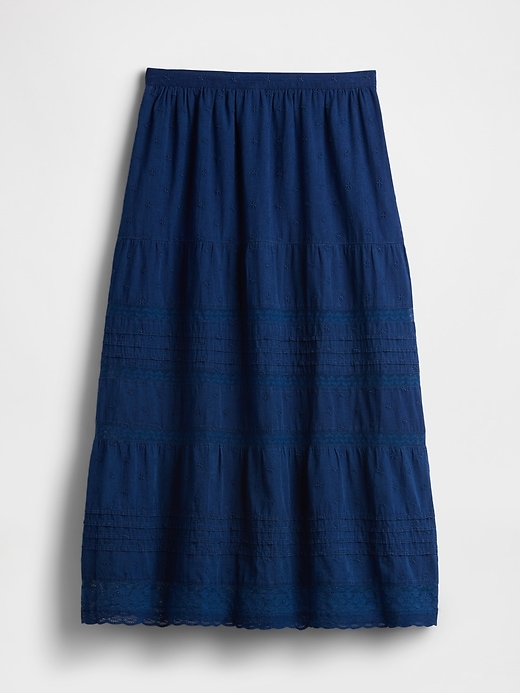 Image number 6 showing, Lace-Trim Maxi Skirt