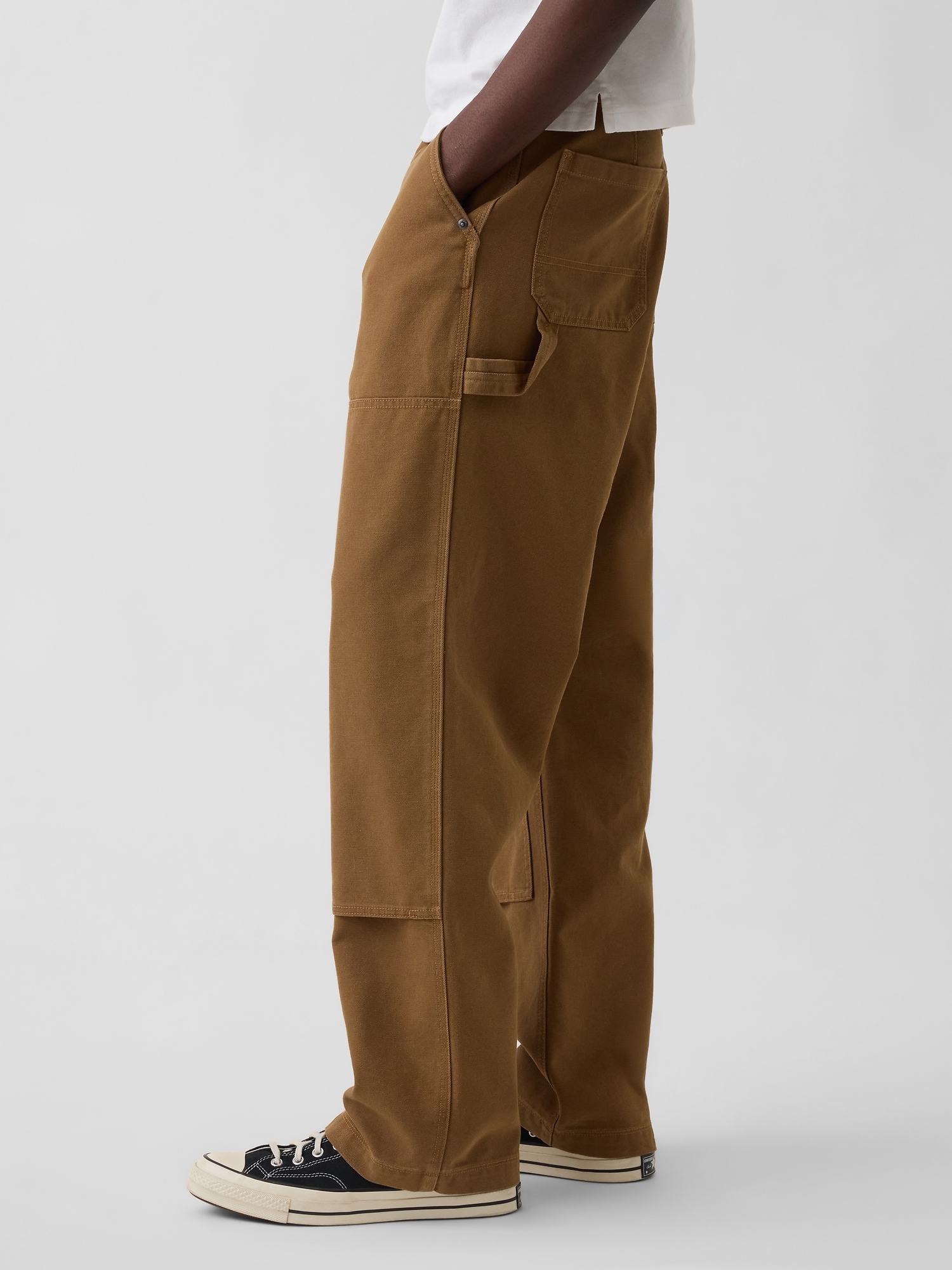 90s Loose Canvas Double-Knee Carpenter Pants