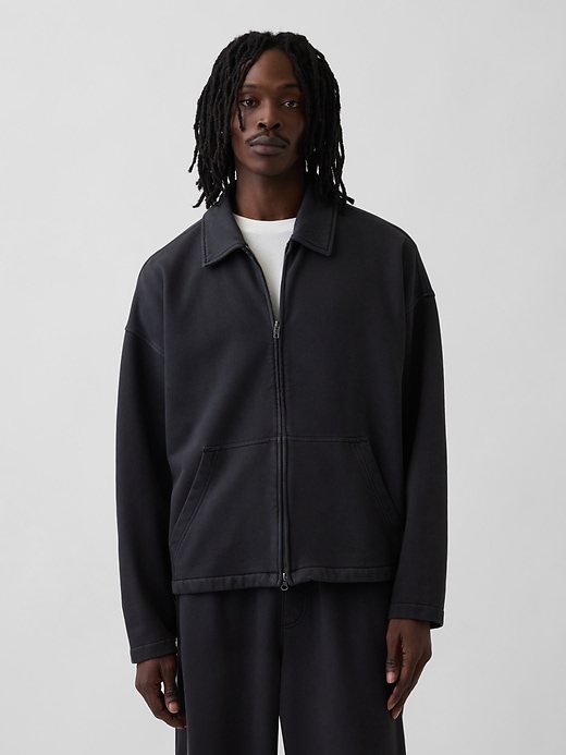 Image number 1 showing, Heavyweight Oversized Zip Jacket