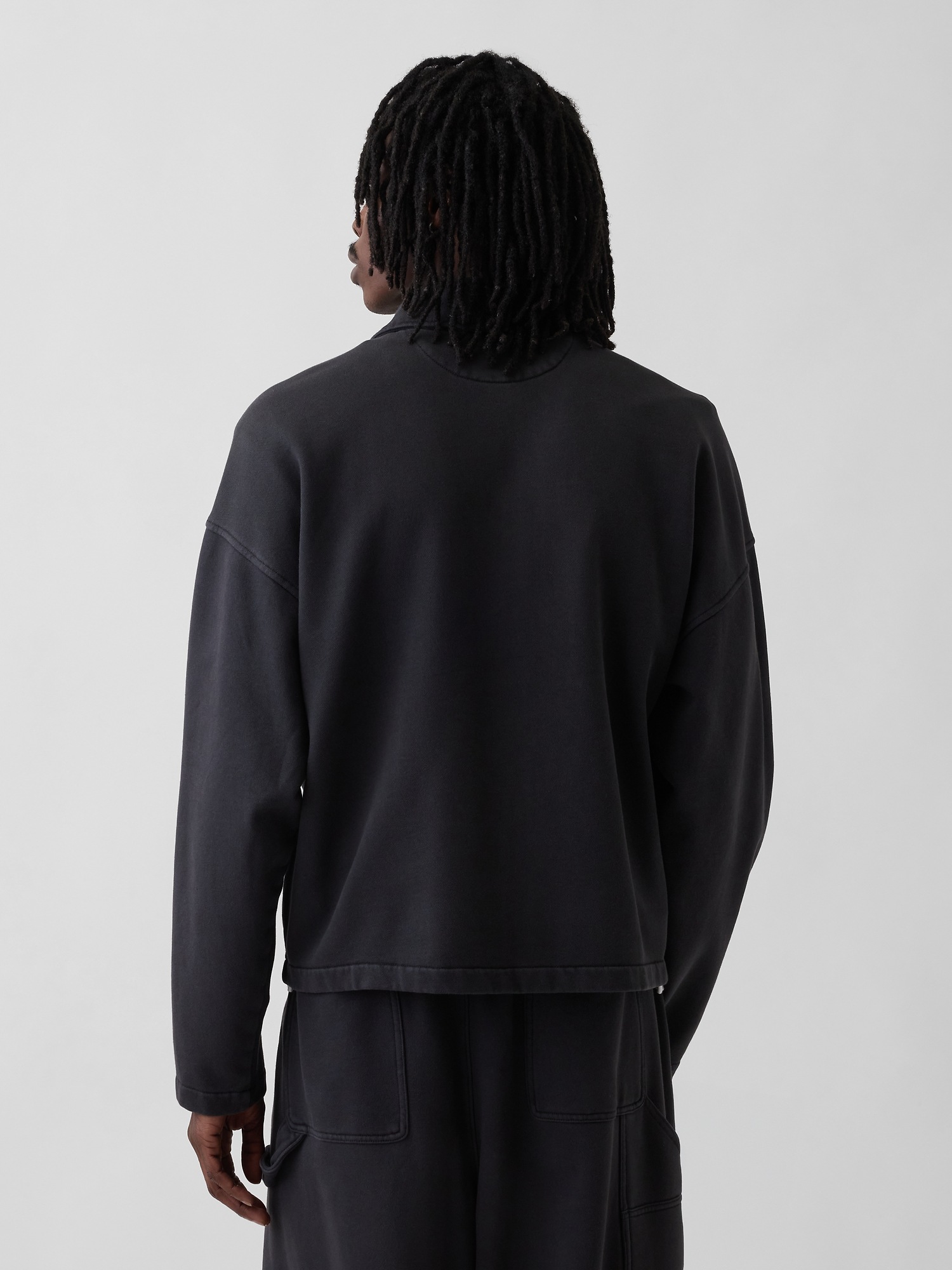 Мужские куртки Gap Adult Heavyweight Oversized Zip Jacket — фото 3