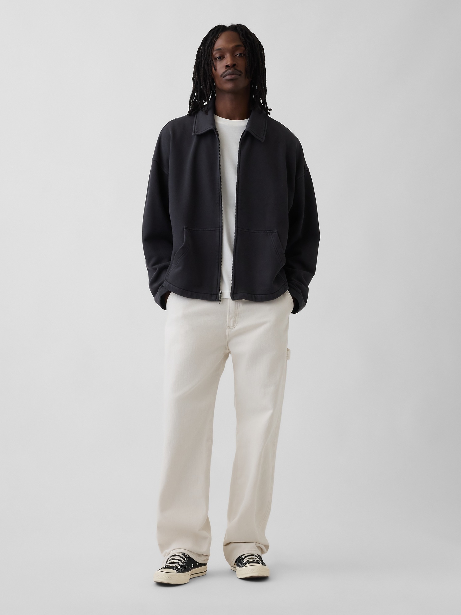 Мужские куртки Gap Adult Heavyweight Oversized Zip Jacket — фото 2