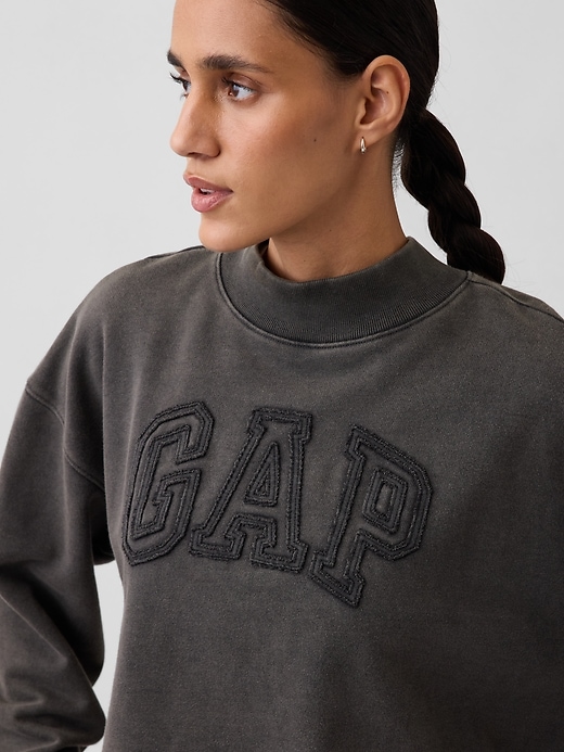 Image number 4 showing, Heavyweight French Terry Oversized Mockneck Sweatshirt