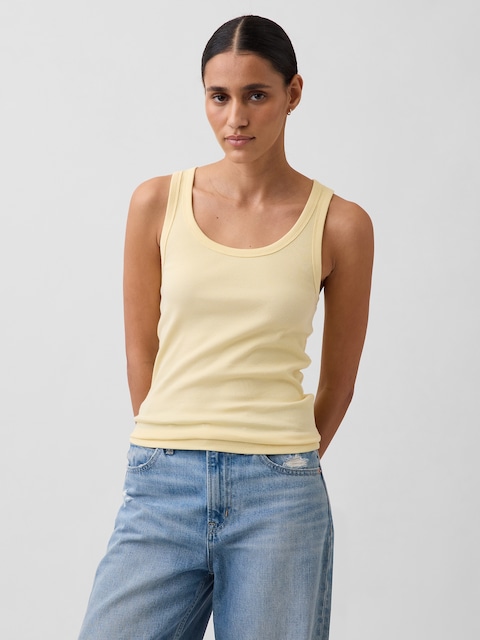 Rib Scoop Tank Top