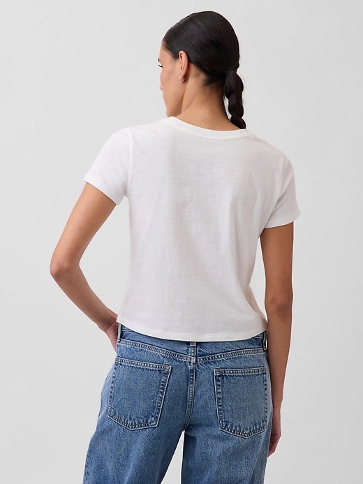 Image number 3 showing, Cotton Jersey Shrunken T-Shirt