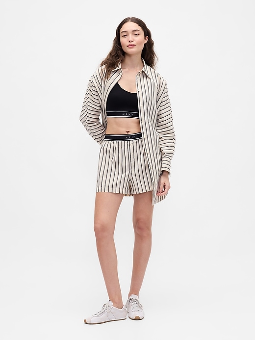 Image number 2 showing, Gap × BÉIS Poplin Dolman Big Shirt