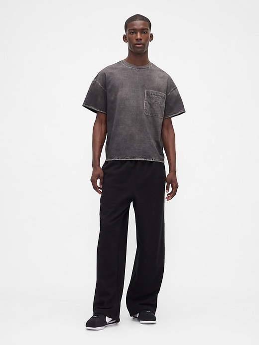 Image number 4 showing, Gap × BÉIS Adult Knit Denim Pocket T-Shirt