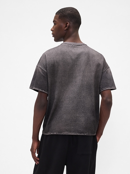 Image number 5 showing, Gap × BÉIS Adult Knit Denim Pocket T-Shirt