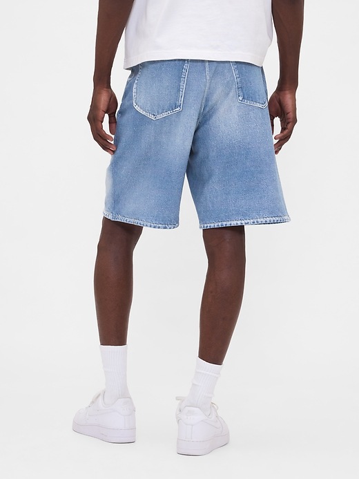 Image number 6 showing, Gap × BÉIS Adult Knit Denim Baggy Shorts